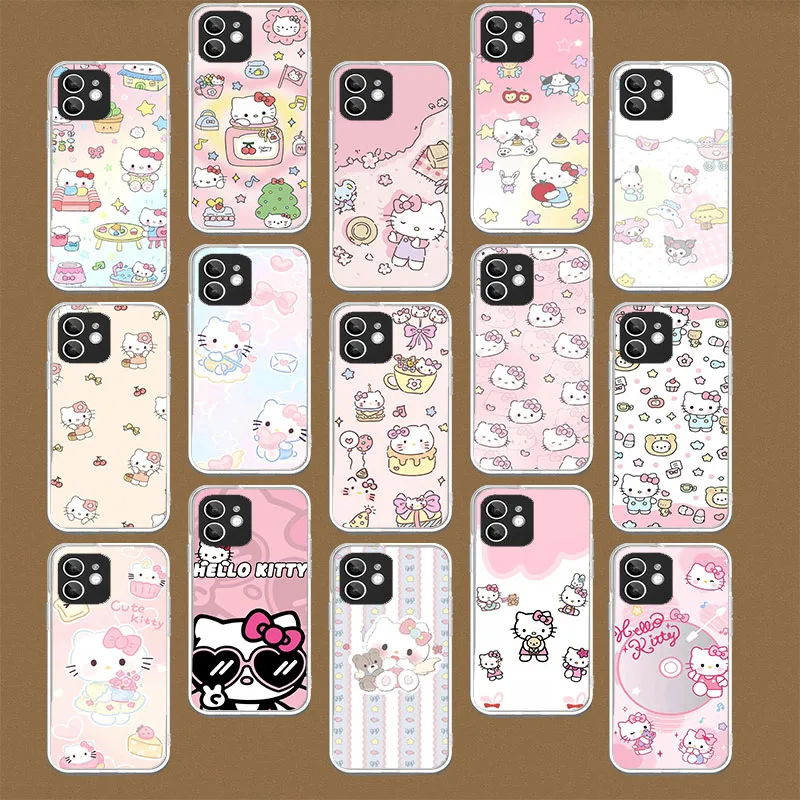 WR-58 Sanrio-Прозрачная силиконовая фотография Hello Kitty для Moto E20 E22 E30 E32 E40 Edge 30 40 5 One pro