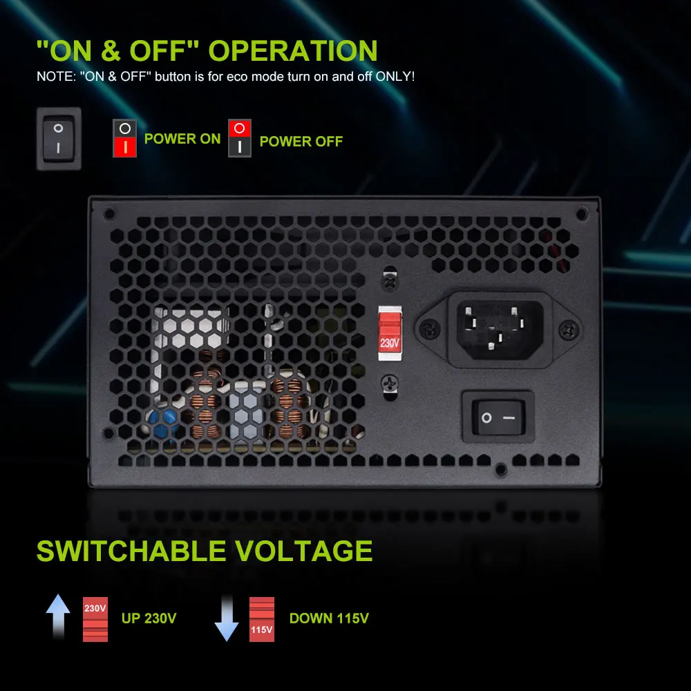 T.F.SKYWINDINTL 500 Вт блок питания ATX немодульный с 20 + 4-контактным интерфейсом