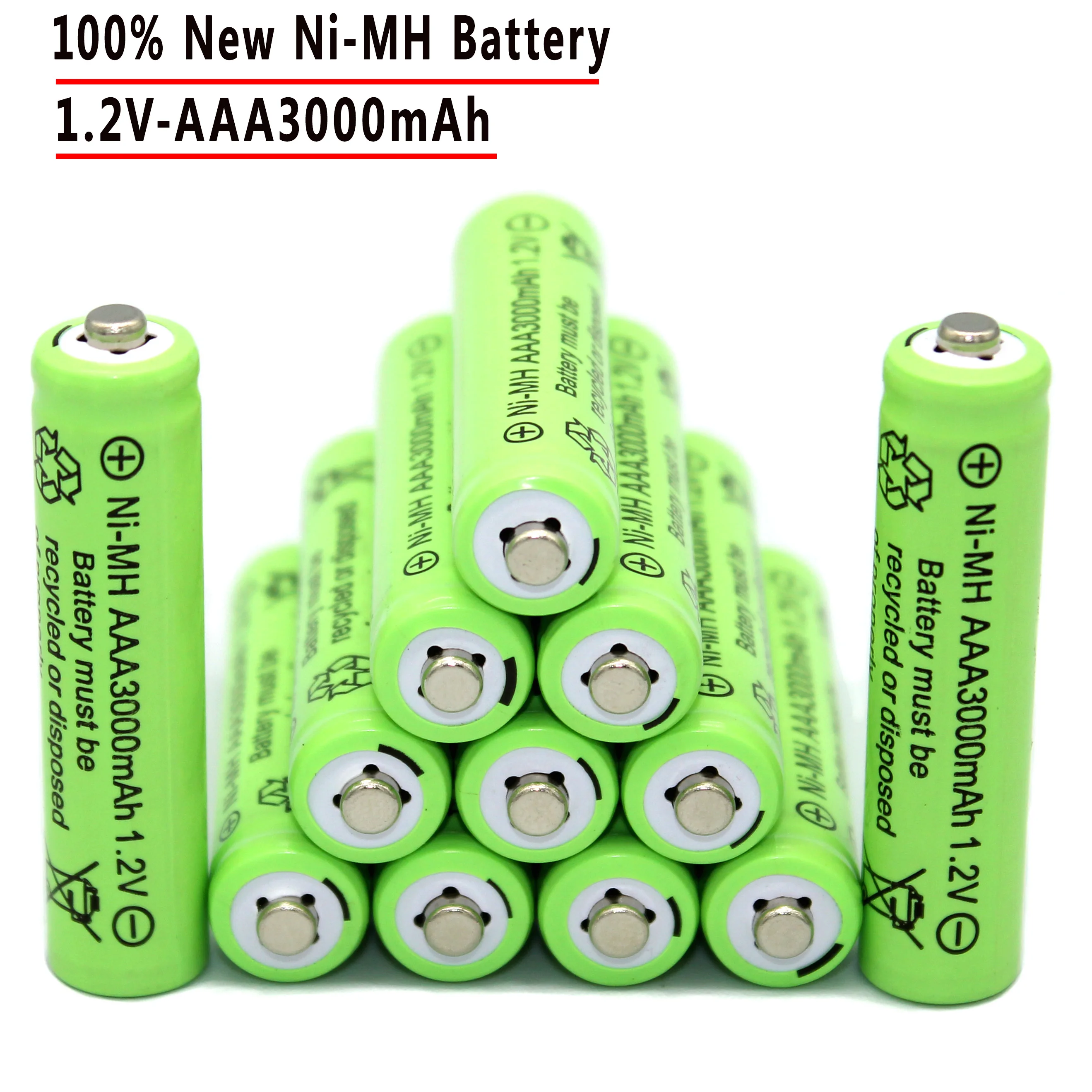 100%. Оригинал. AAA3000mAh. 1 2 V. Качественная перезаряжаемая батарея. AAA3000mAh.Ni-mh