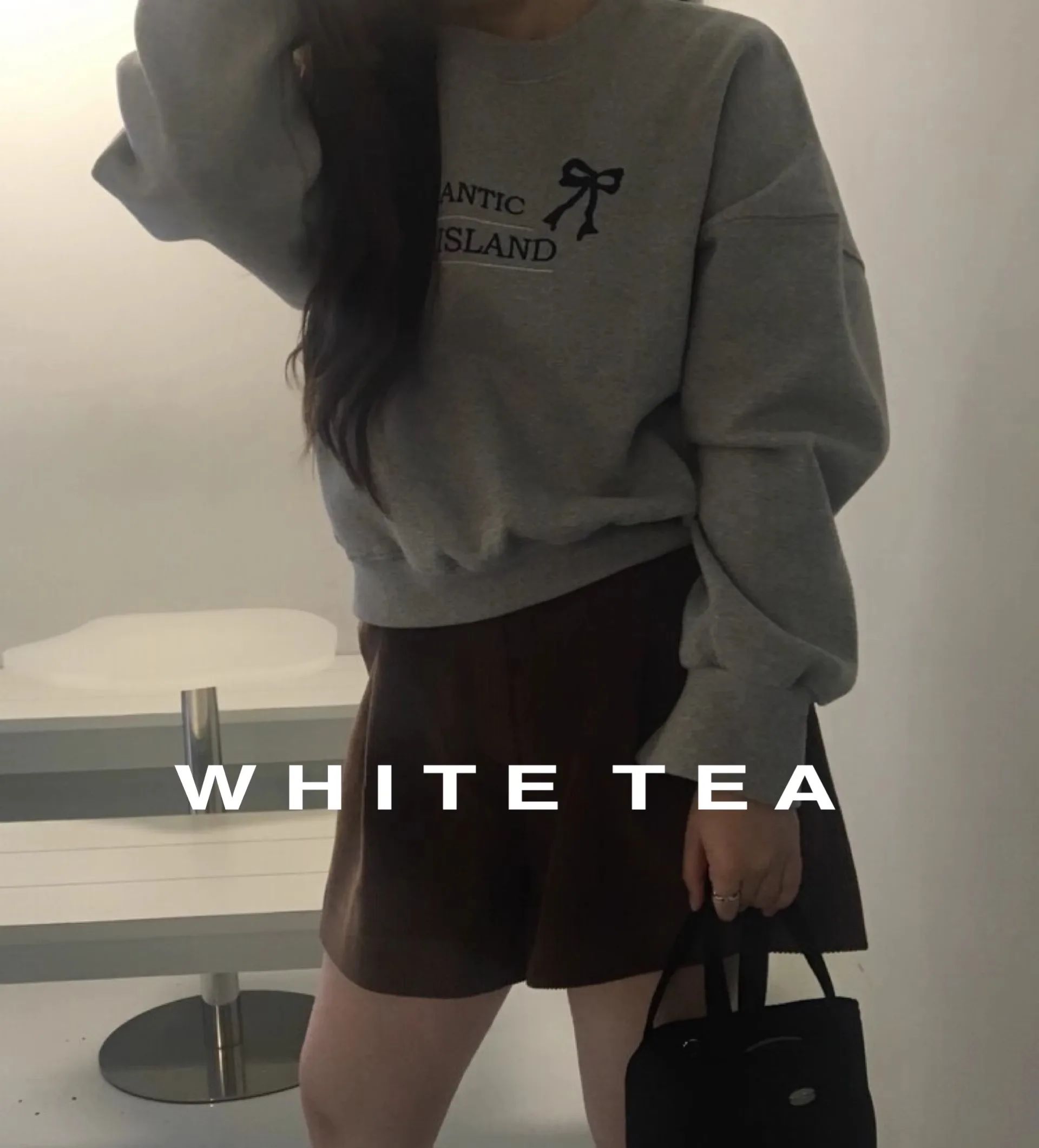 Корейская нишевая флисовая толстовка kusхиты с длинным рукавом и бантом