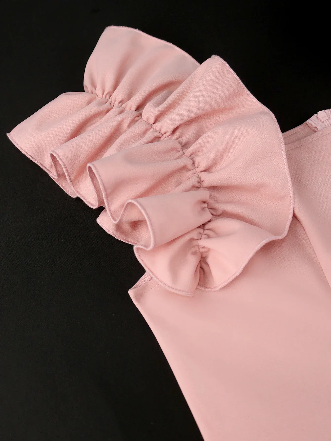 Женское плиссированное платье ONTINVA розовое элегантное вечернее платье-трапеция