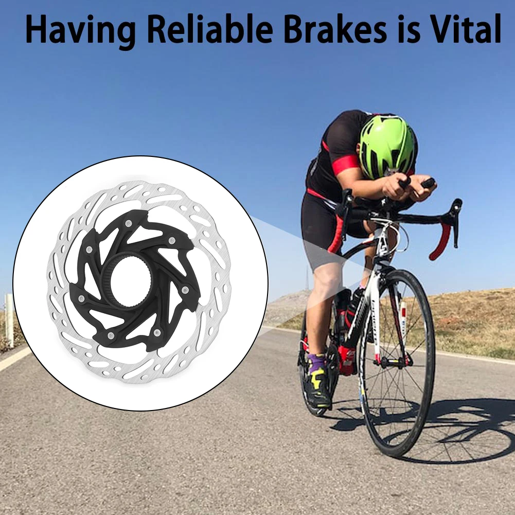 

1pc Brand New Rotor Rotor With Cap 140mm/160mm Center Lock Cycling Accessories Disc Brake Rotor Heat Dissipation