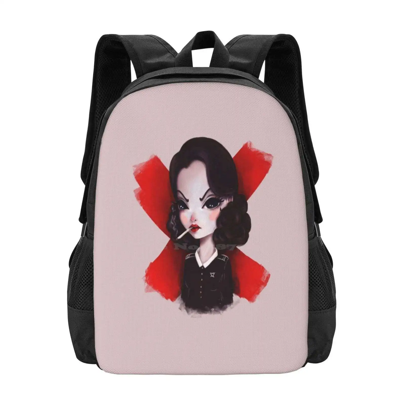 Дымчатый школьный рюкзак модные сумки для девушек красная Ретро винтажная