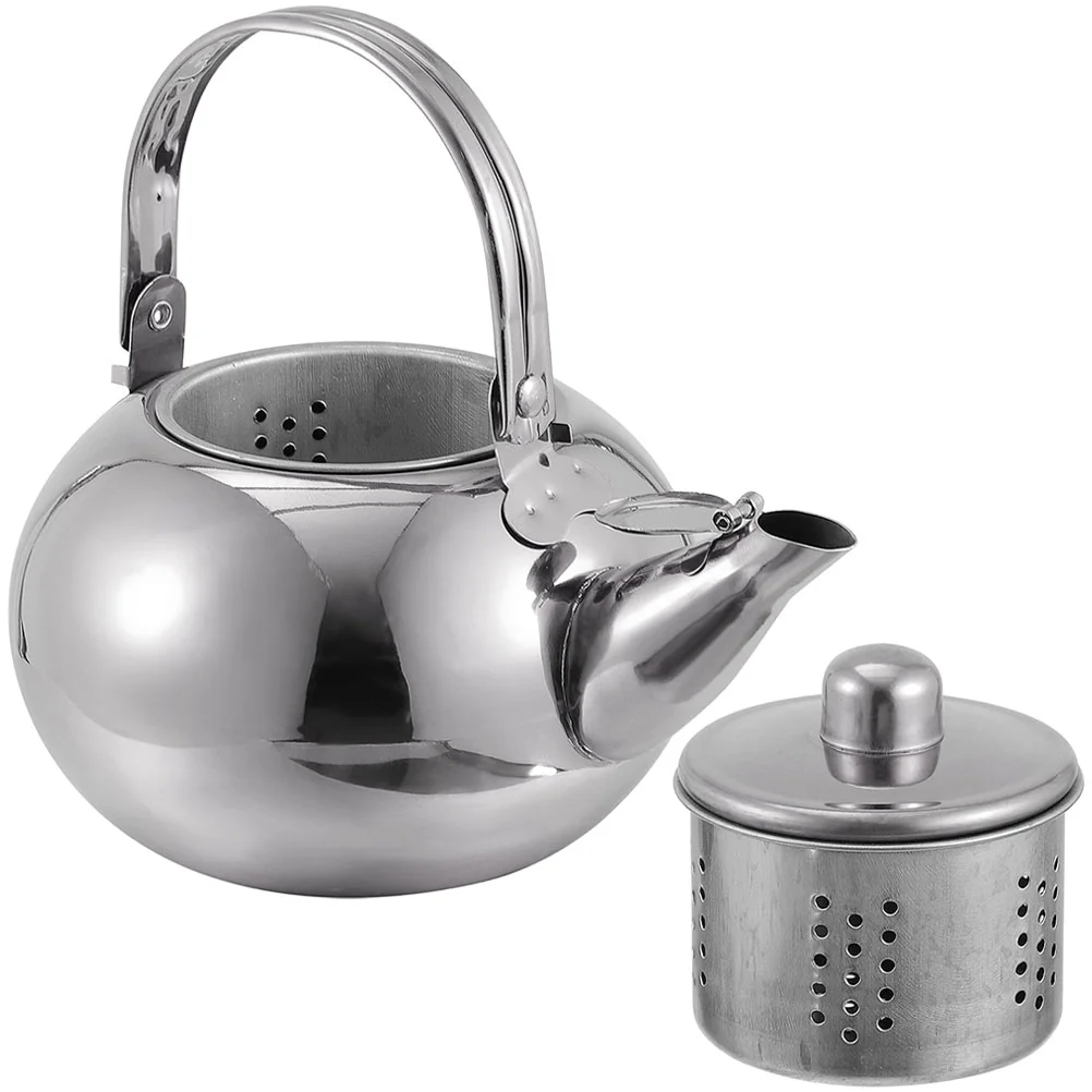 

Kettle Tea Pot Water Steel Stovetop Teapot Coffee Stainless Whistling Bubble Kettles Rust Use Wear Resistant Handle Kitchen