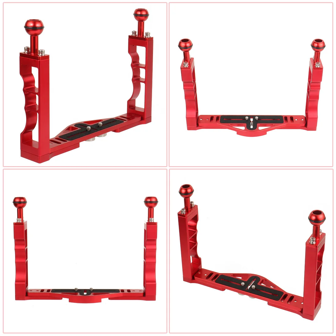 Базовый кронштейн подноса для дайвинга из алюминиевого сплава двойная ручка с