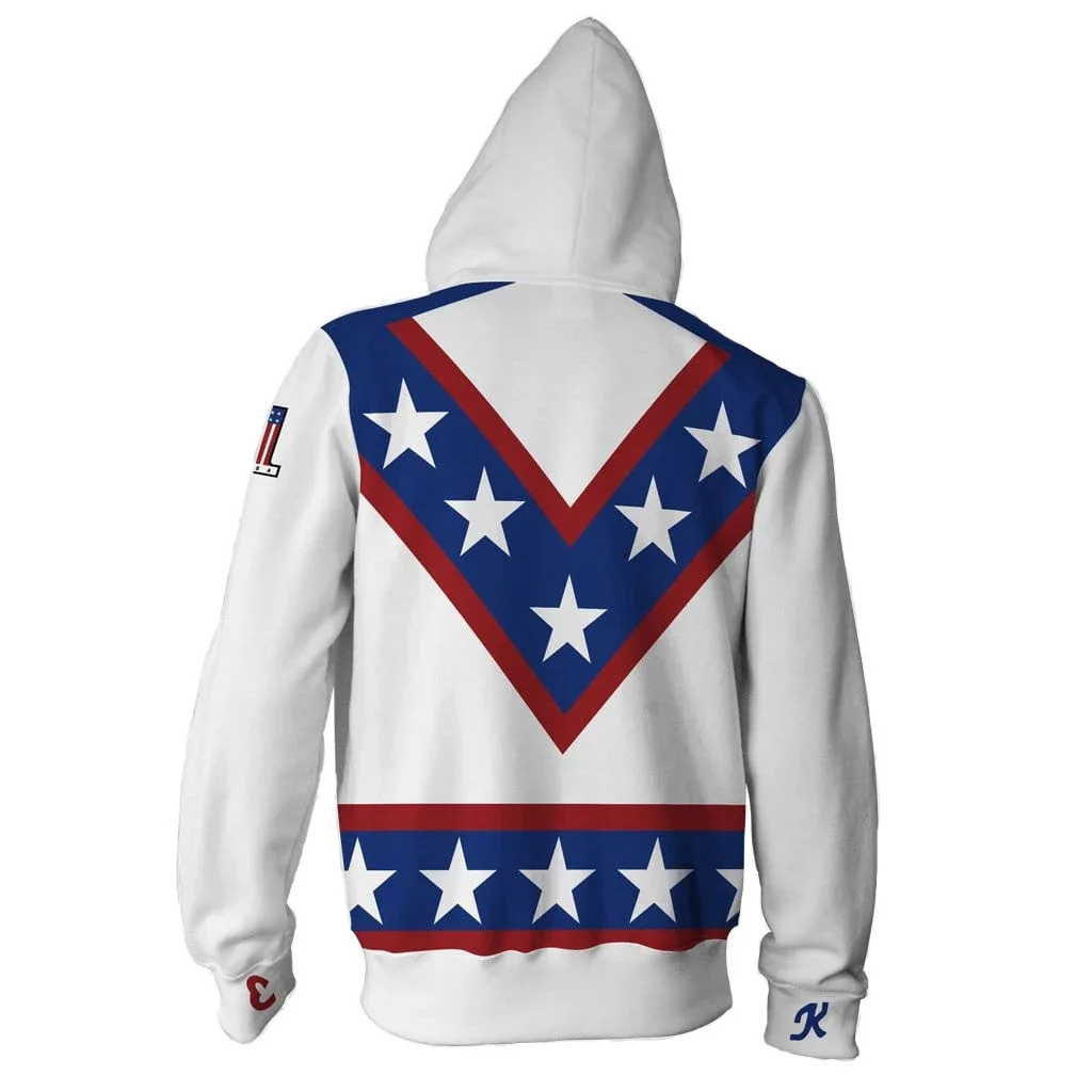 Фото Новая мужская толстовка с капюшоном с 3D принтом American Stuntman Evel Knievel №3
