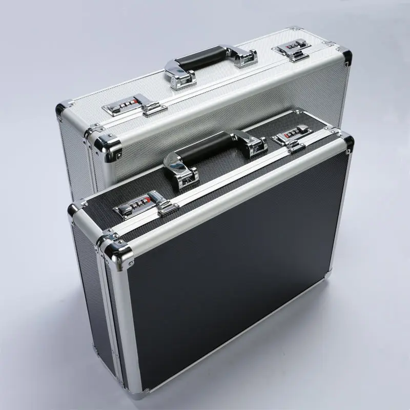 Portable Empty Tool Box Organizer Aluminum Alloy Password Toolbox Safe Suitcase Tools Subbox Multifunctional Large Storage
