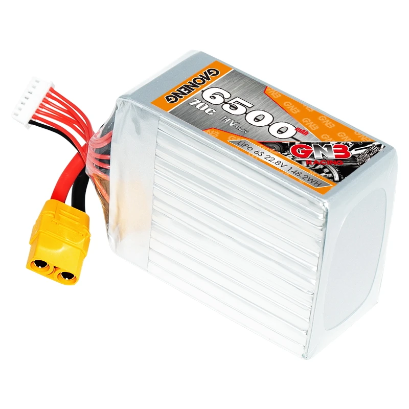 Gaoneng GNB 6S2P 22.8V 6500mAh 70C Lipo XT90