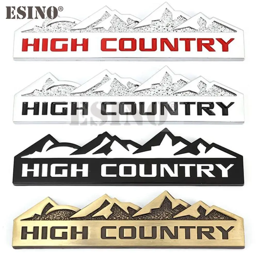 

Car Styling High Country 3D Metal Zinc Alloy Badge Body Rear Trunk Grill Emblem for Jeep Chevy Chevrolet Silverado Wrangler