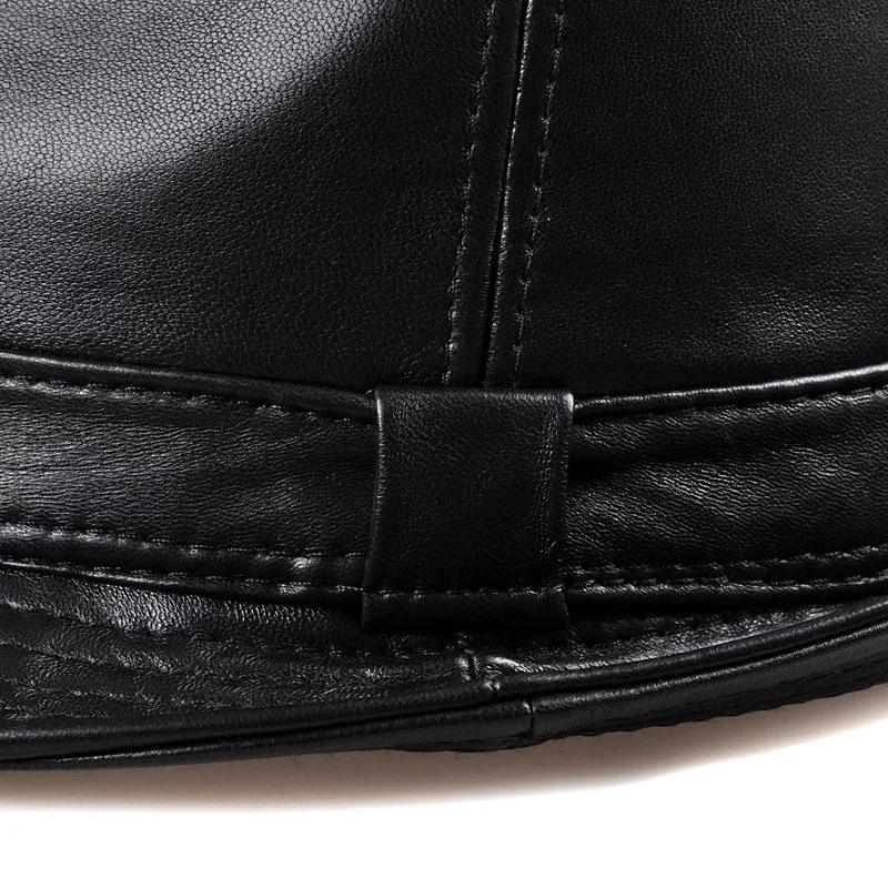 Фото Зимние фетровые шляпы Stetson из натуральной кожи с широкими полями, британские шляпы для мужчин/женщин, черные, 55-61 см, встроенные джазовые хип-поп Gorras №4