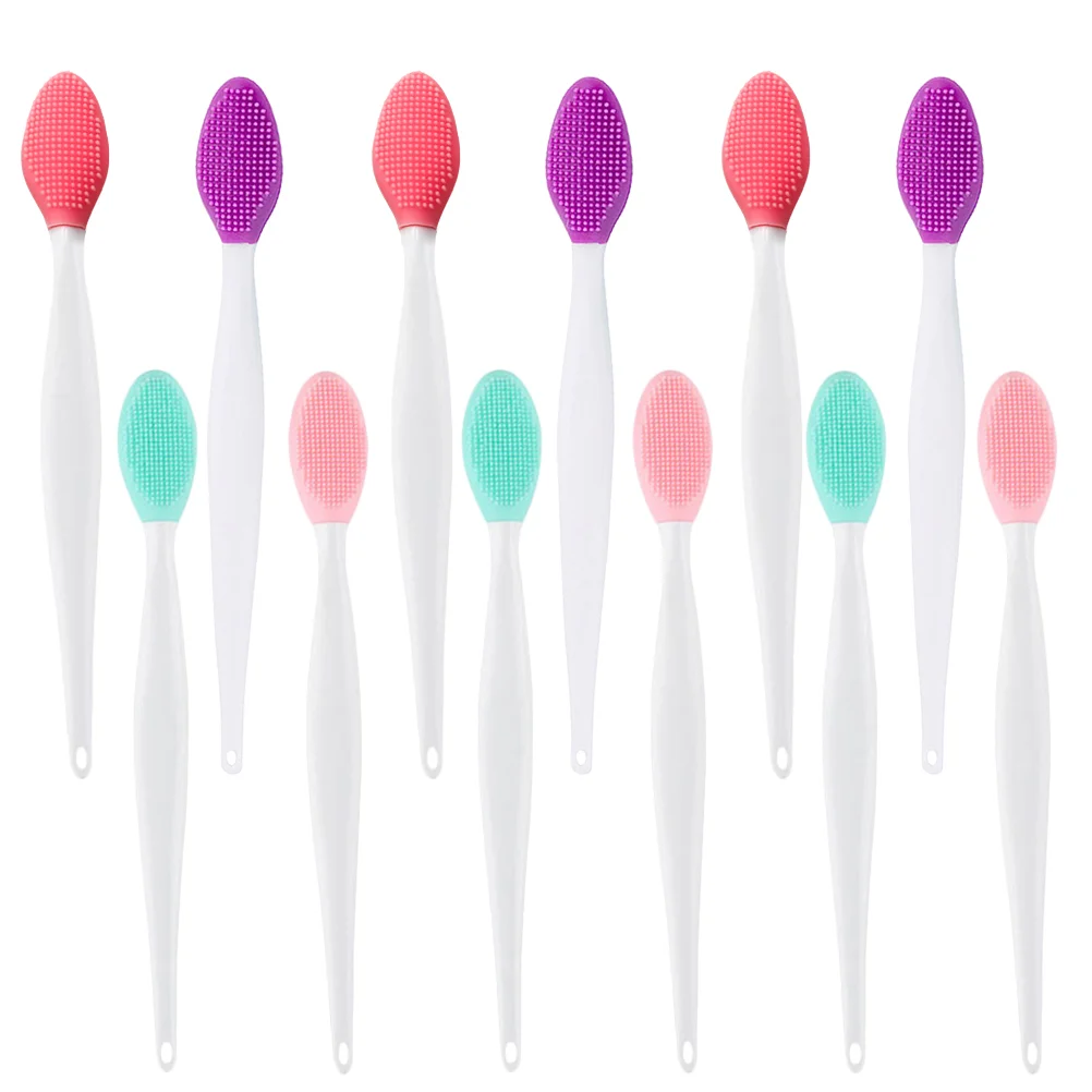 

Brush Nose Scrubber Lip Silicone Exfoliating Nasal Cleaning Tools Women Blackhead Minimanual Scrub Tool Face