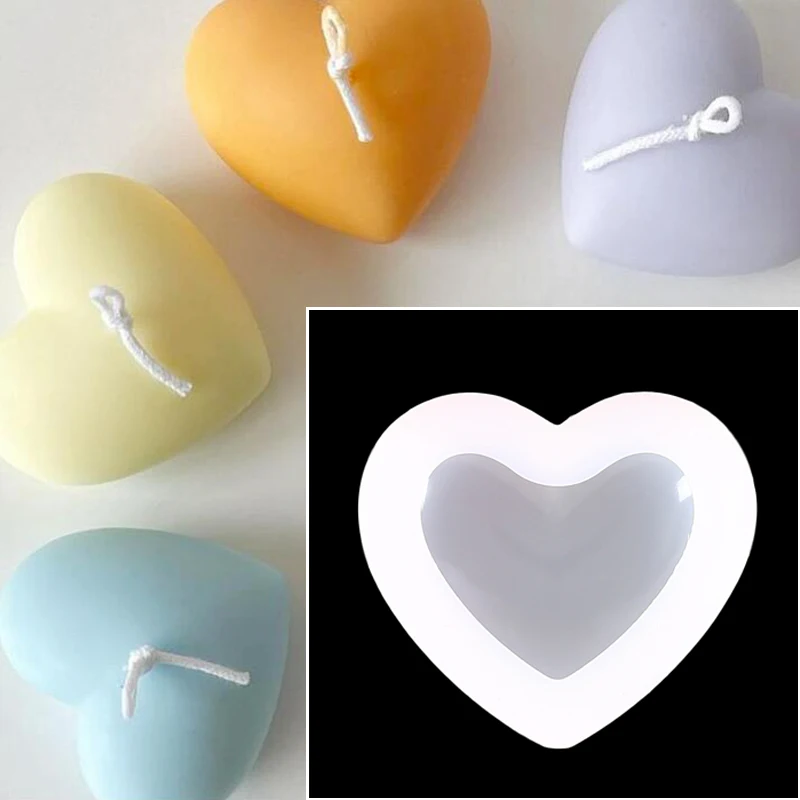 Силиконовые Формочки в форме сердца виде ароматизированных свечей для