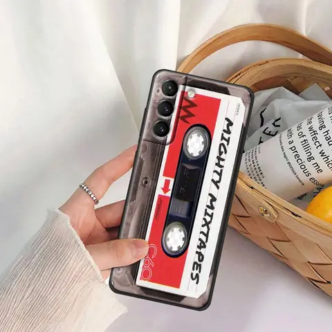 Чехол для телефона в стиле ретро со старой кассетой и радио для Samsung Galaxy S24 S23 Ultra 5G S20 S21 FE S25 5G S22 Plus, винтажные чехлы, мягкий чехол