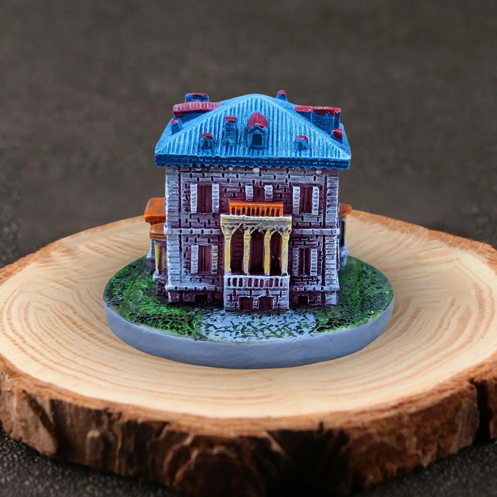 

Mini Fairy Garden House Micro Landscape Miniature House DIY Two Story Villa Model for Plant Flower Pots Home Patio Decoration