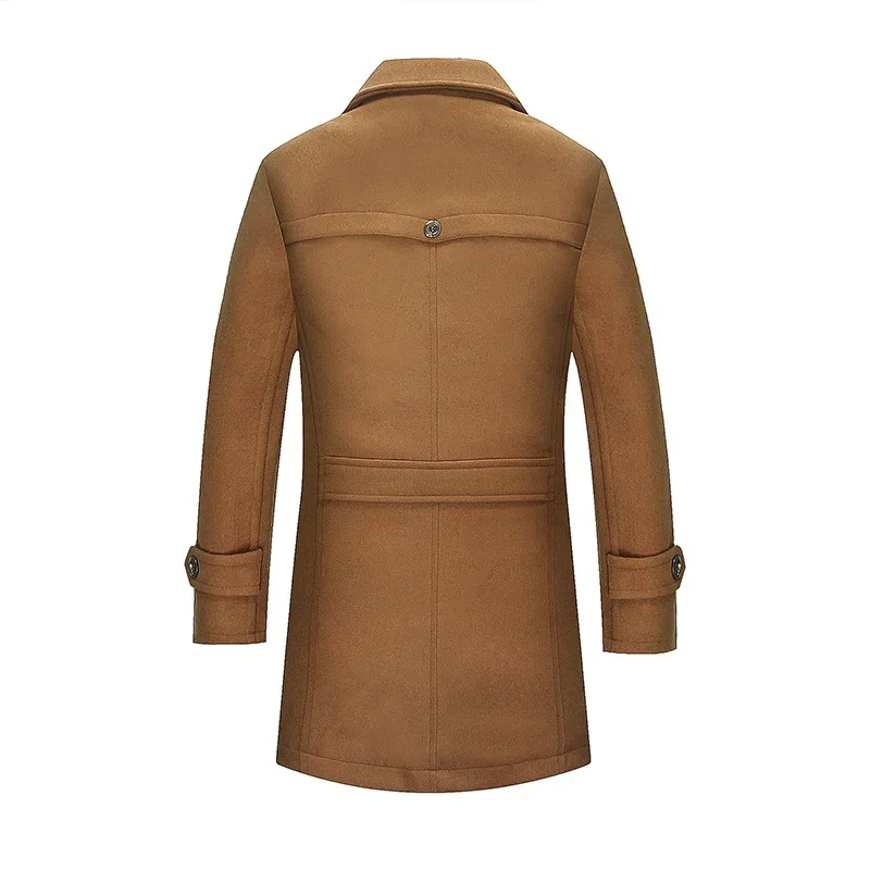 Куртка мужская шерстяная с двойным воротником на осень/зиму