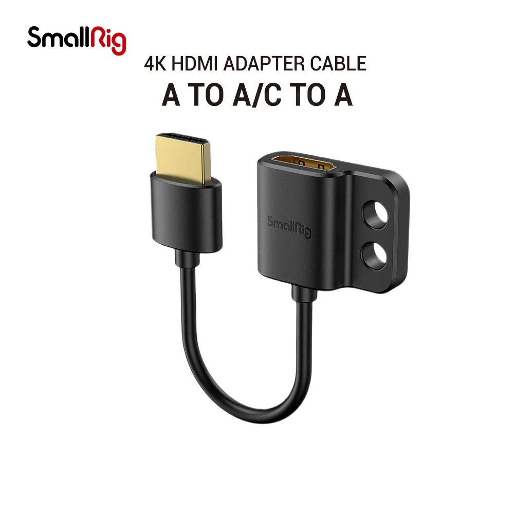 

SmallRig Ultra Slim 4K Adapter Cable A to A/C to A /D TO A for BMPCC 4K & 6K/for Sony A7SIII/for Panasonic 3019/3020/3021