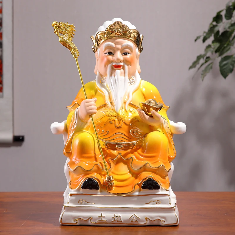 

Фигурка Будды Бог богатства из Юго-Восточной Азии ту ди гонг, домашний алтарь, магазин, поклонение, эффективный талисман, семейная статуя талисмана