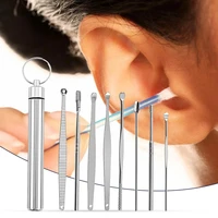 8pcsset universal earpick ear spoon set versatile rounded edge ergonomic ear spoon set household supplies ear cleaning kit
