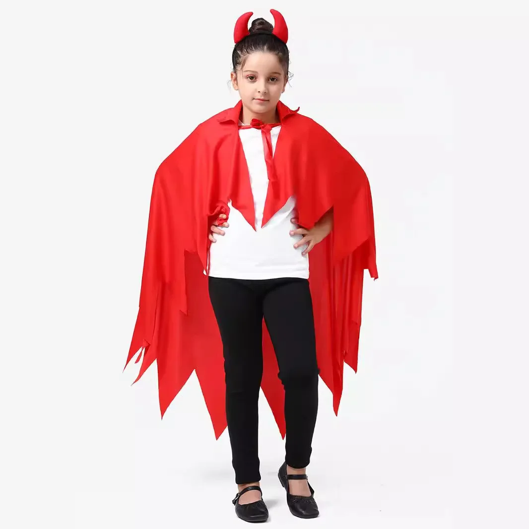 Capa de Diablo rojo para mujer disfraz Anime Halloween унисекс