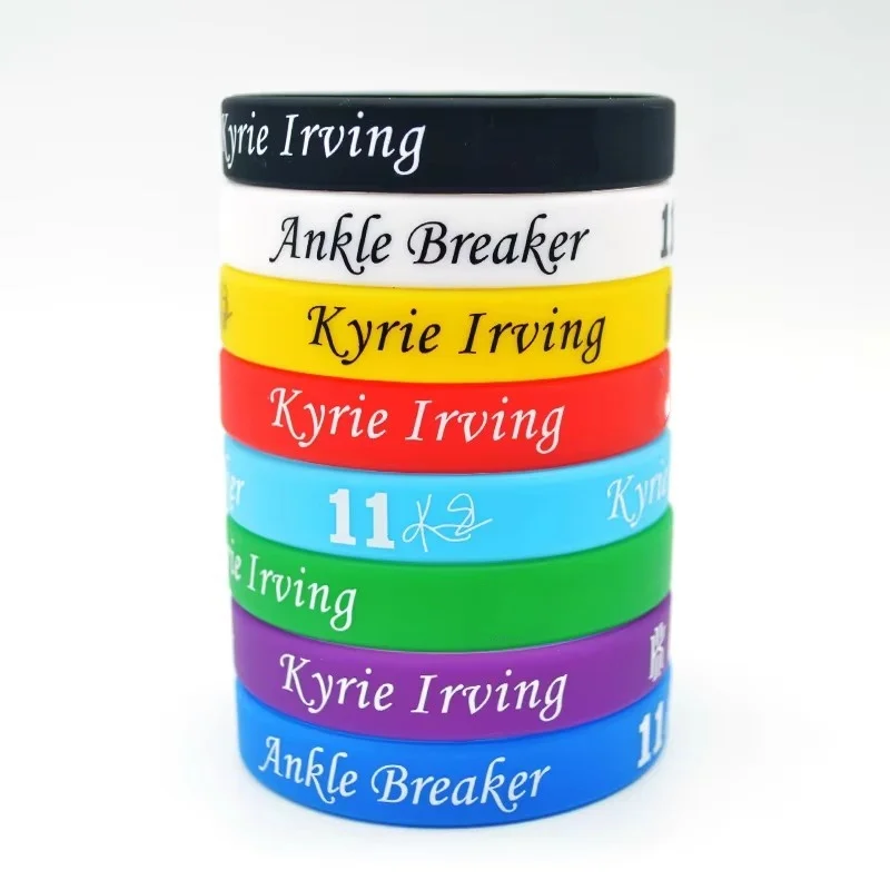 8 шт. баскетбольный спортивный браслет Kobe James Curry Owen Durant силиконовый вентилятор