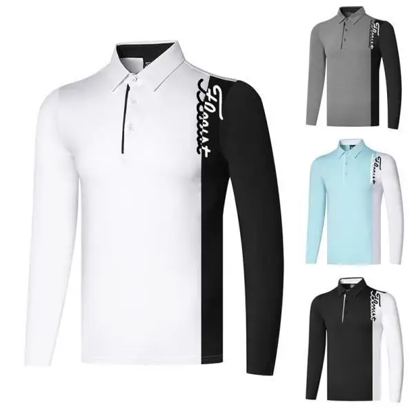 2023 Men's Golf Spring and Autumn Long Sleeve T-shirt Leisure Functionality