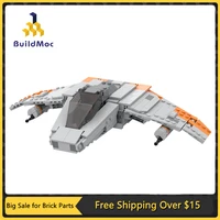 moc v wing airspeeder military airplane series high tech building blocks battle armed model brain game diy toy for children gift