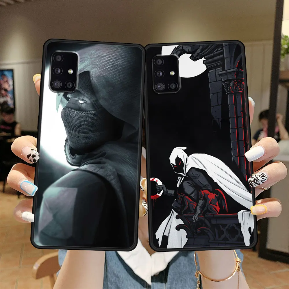 

TPU Marvel Moon Knight Print Thin Cell Case Funda for Samsung Galaxy A71 A32 A31 A12 A51 A72 A52 A21s A73 A53 A52s A41