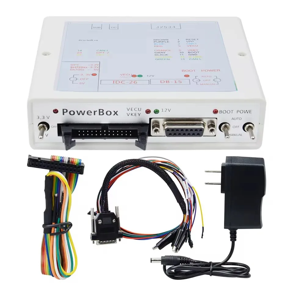 Фото Программатор JTAG PowerBox для PCM Flash через J2534, работающий с блоком питания Openport 2,0, инструмент для настройки чипа ECU №1