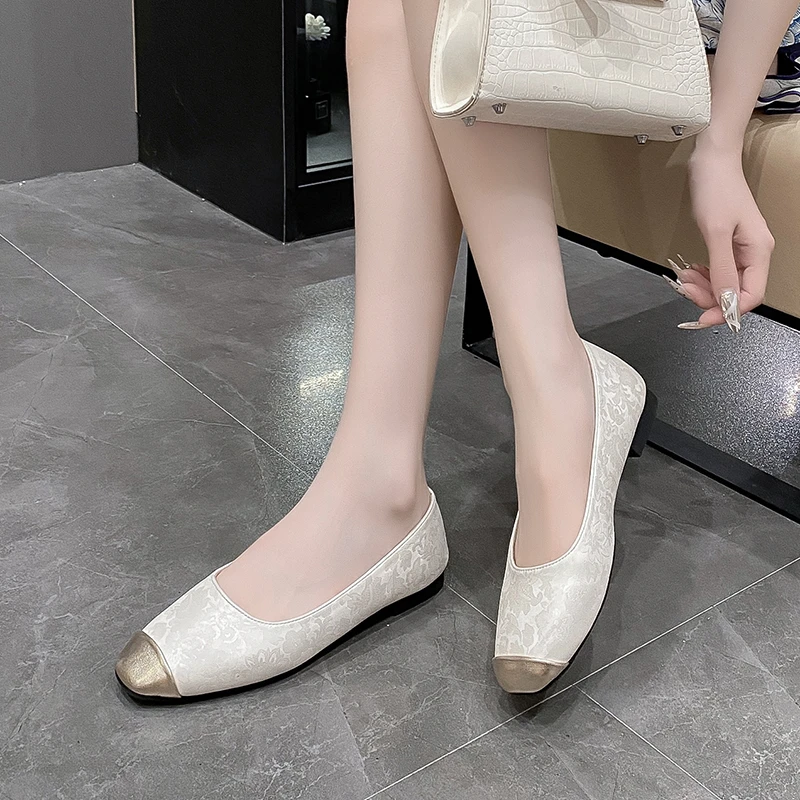 Женские туфли дерби с неглубоким носком женская обувь из мягкой кожи платье в