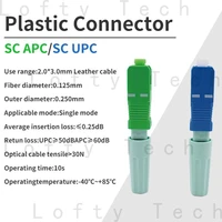 new sc apc sm single mode fast connector sc upc ftth tool cold connector fiber optic quick connector free shipping