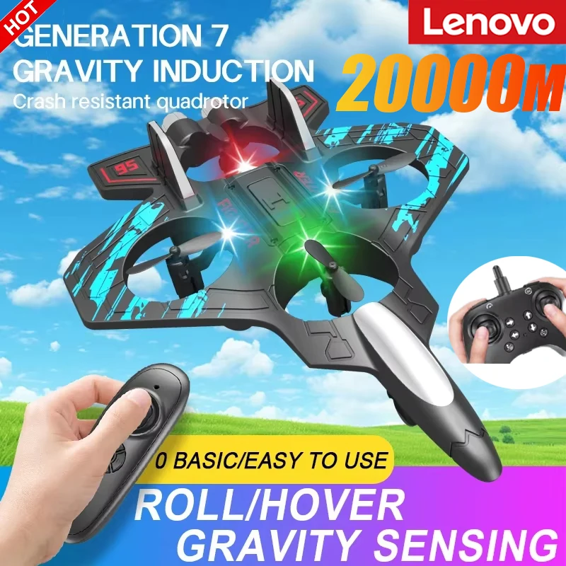 Фото Радиоуправляемый истребитель Lenovo 2.4G: электрический пенопластовый планер, трюковой БПЛА, вертолет с функцией зависания и разноцветной LED-подсветкой №1
