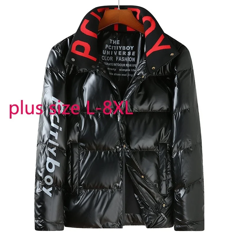 

New Arrival Super Large Men Youth Fashion Casual Stand Collar Down Jacket Autumn And Winter Plus Size LXL2XL3XL4XL5XL6XL7XL8XL