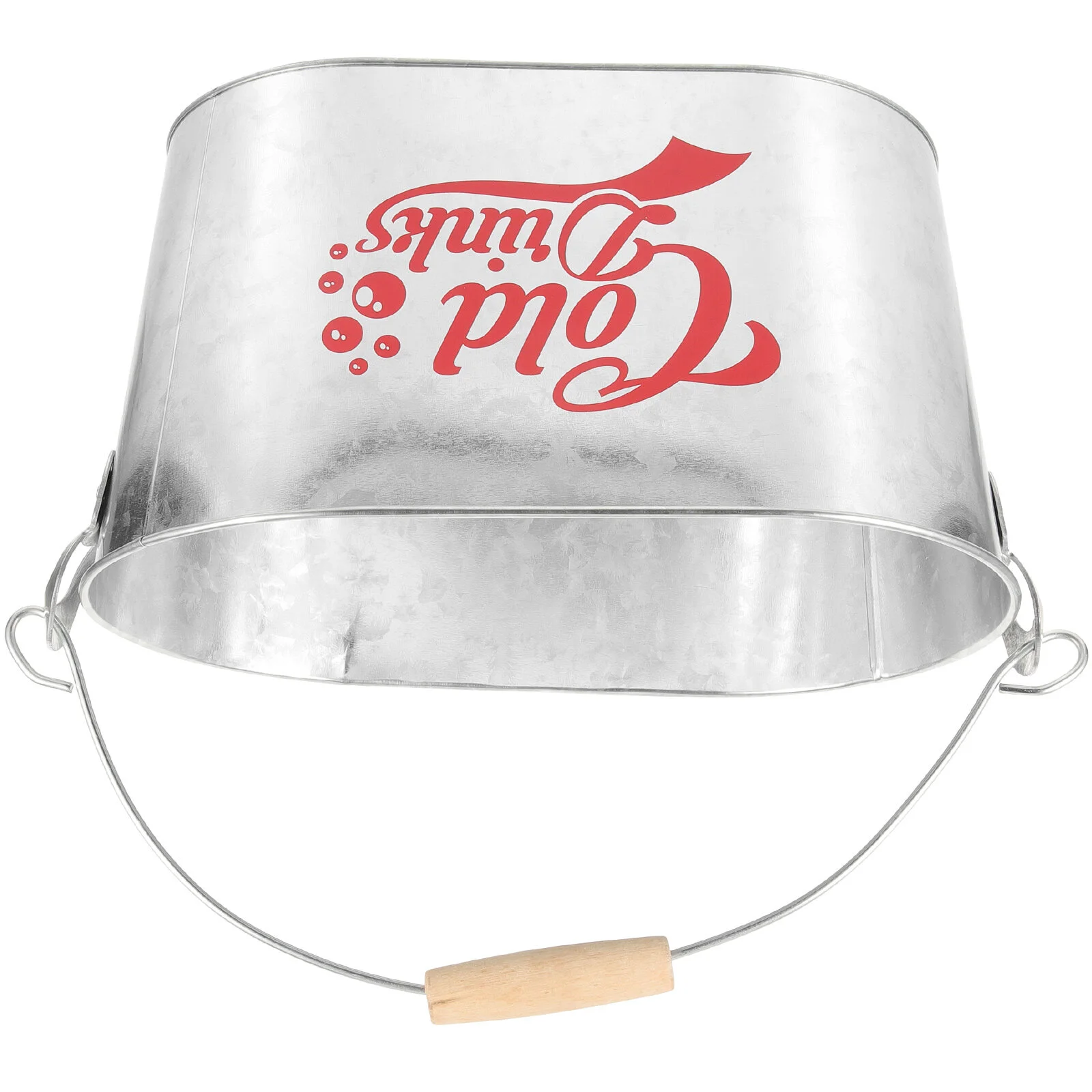 

Ice Bucket Cube Thicken Champagne Cooler Beer Barrel Bottle Holder Tinplate Fruit Cocktail