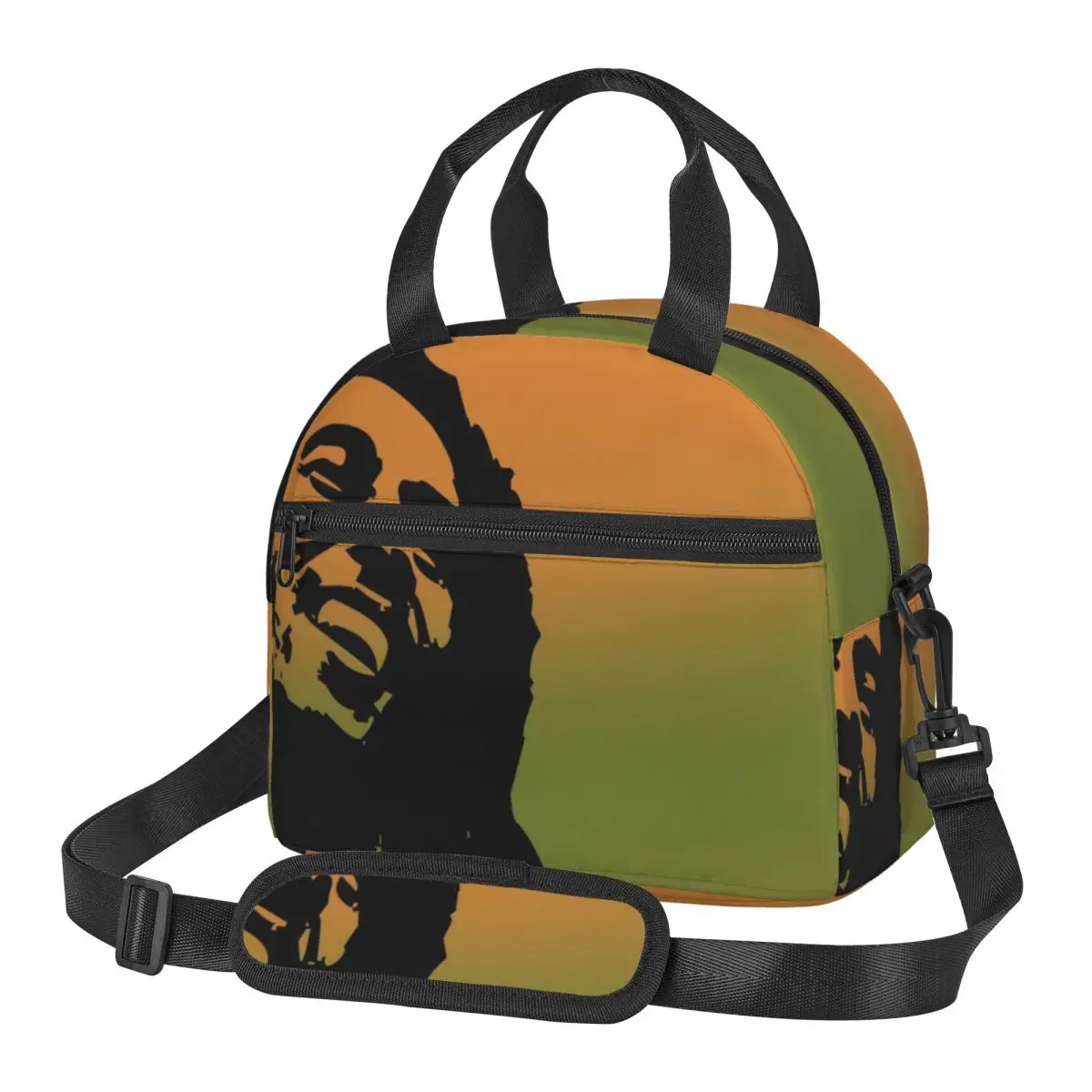 

Portable Lunch Bag Bob Marley Insulated Cooler Bag Thermal Food Picnic Lunch Bag for Women Kids