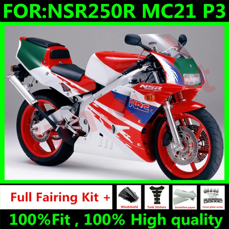 

Новый комплект обтекателей для мотоцикла ABS подходит для NSR250R NSR 250 NC21 mc21 P3 1991 1992 Φ красно-белого цвета