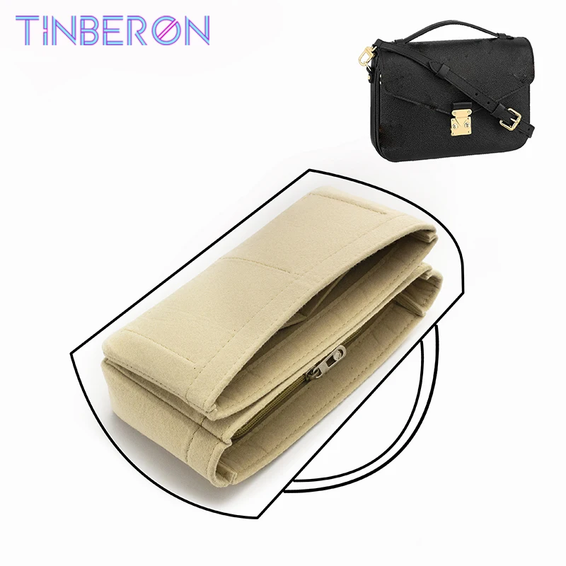 TINBERON Fit For Messenger Bag Inner Bag Storage Cosmetic Po
