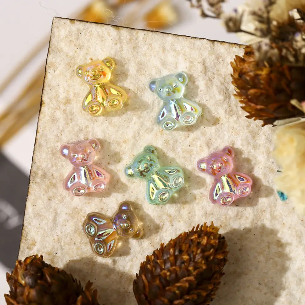 

Korean Fashion Animal Resin DIY Nail Jewelry Cartoon Nail Art Decorations 3D Nail Art Rhinestone Manicure Accessories