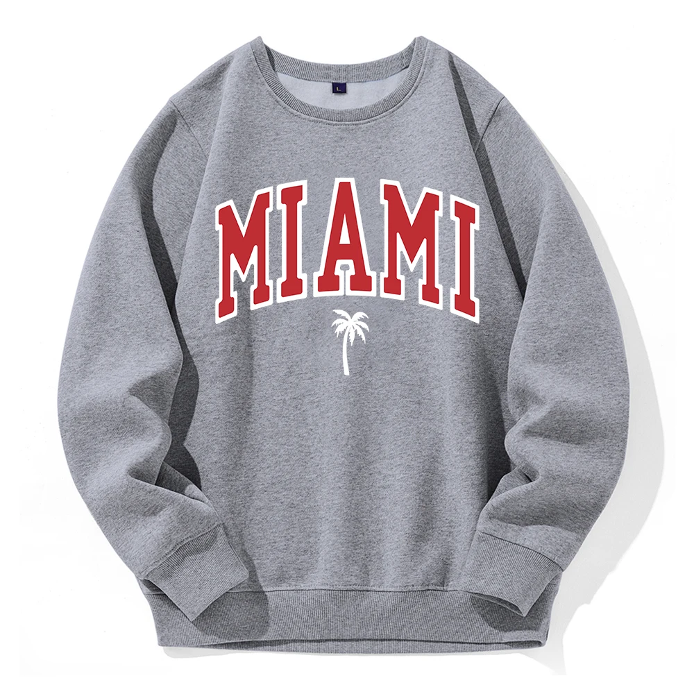 

Толстовка Майами мужская с капюшоном, уличная Модная Повседневная Базовая кофта с принтом кокосовых деревьев, солнечная пляжная одежда, свободный спортивный Свитшот