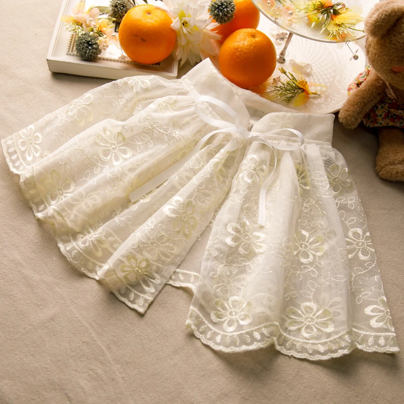 

Women's Spring Summer Vintage Lace Pashmina Female Mesh Shawl Cloak Lace Collar R1089