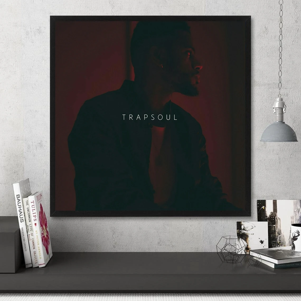 Bryson Tiller T R A P S O U L Музыкальный альбом Плакат Холст Художественный принт Домашний
