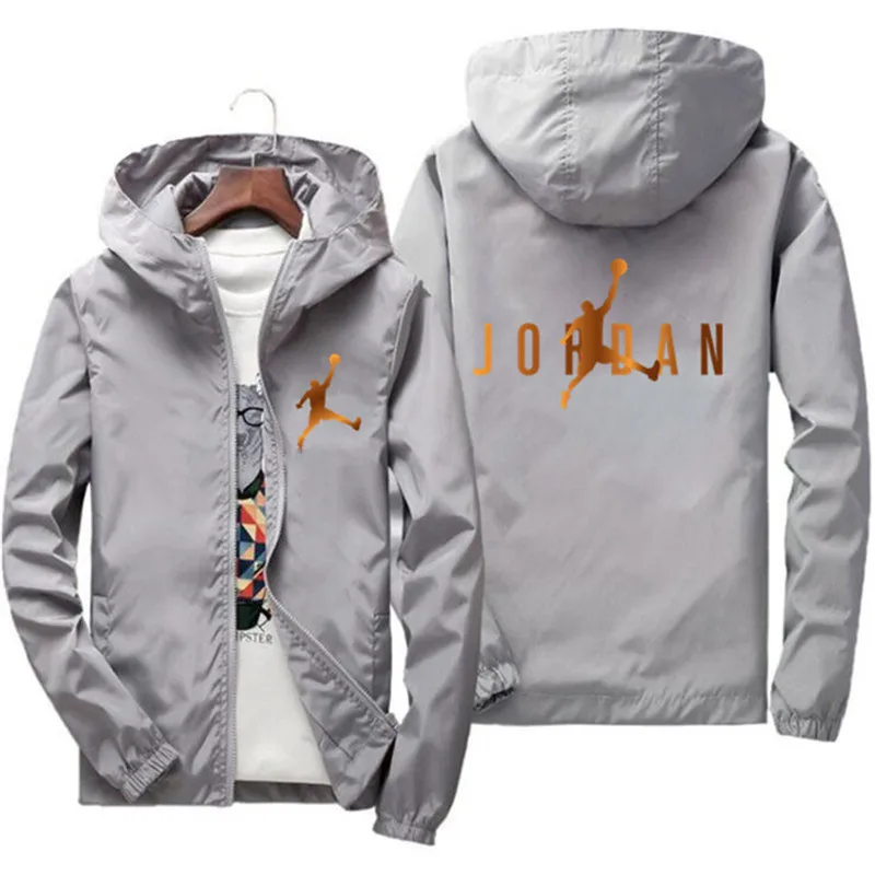 

2022 Spring And Autumn New Men's Streetwear Windbreaker Polyester Sweatshirt Hoodie Zipper Slim Coat Men's Jacket7XL