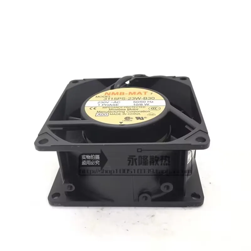 Оригинальный 3115PS-23W-B30 80*80*38 мм 8 см 230 В 10/8 Вт охлаждающий вентилятор переменного