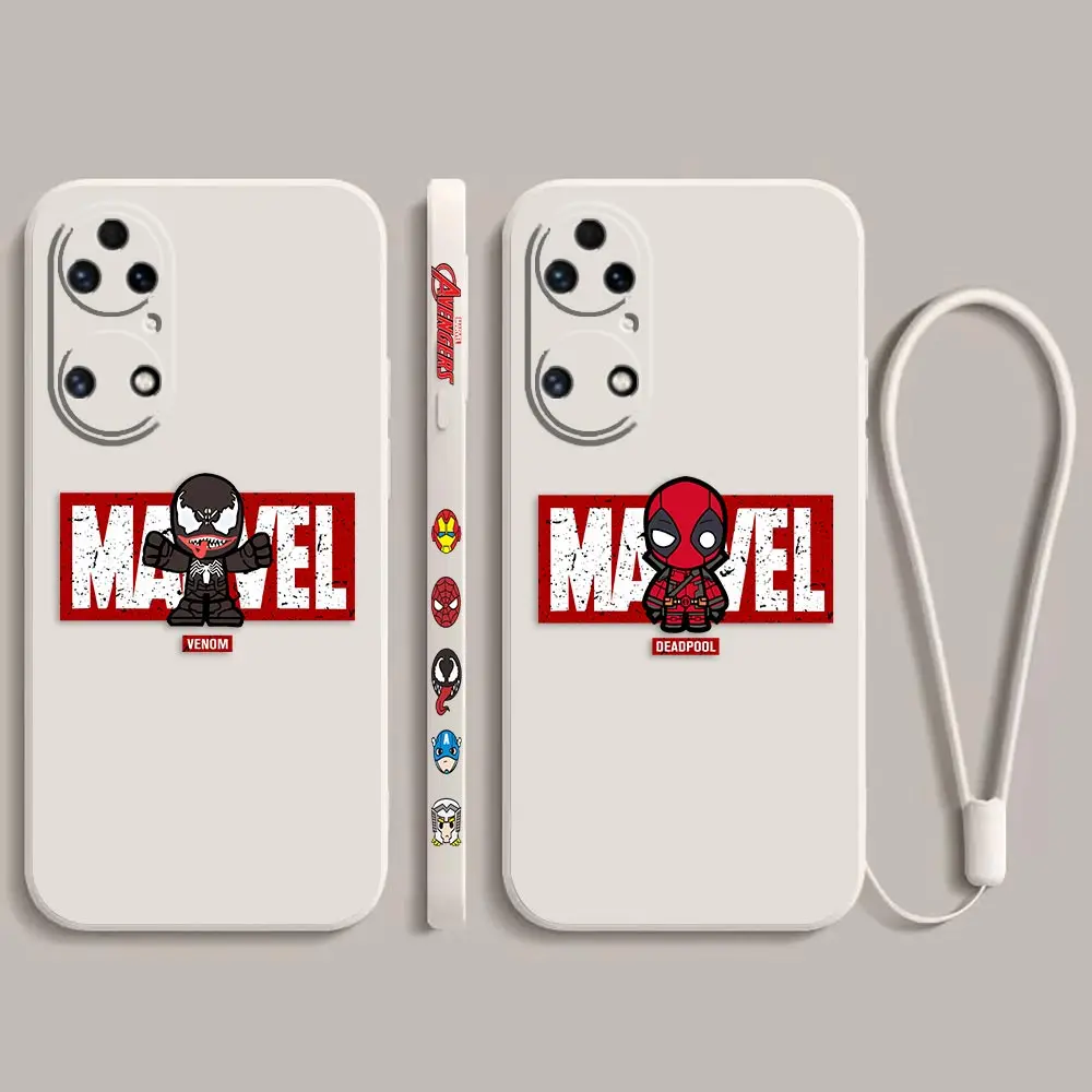 

Marvel Venom Deadpool Cartoon Case For Huawei P50 P50E P40 P30 P20 P10 Mate 40 40E 30 20 20X 10 Pro Plus Lite 4G 5G Liquid Cover