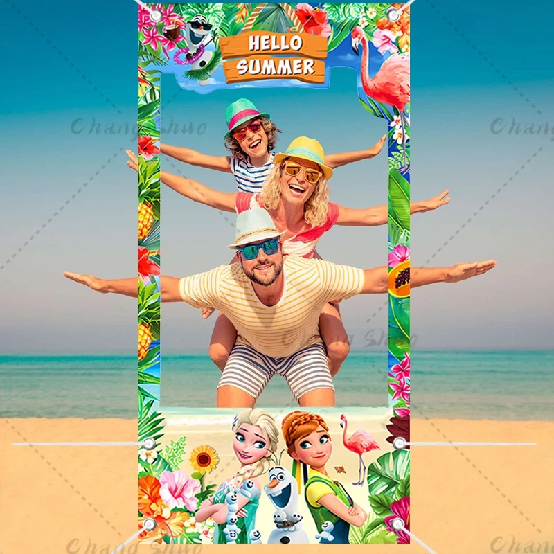 Фоторамка для Фотокабины Disney реквизит принцессы и Эльзы пляжи Гаваи фотосъемки