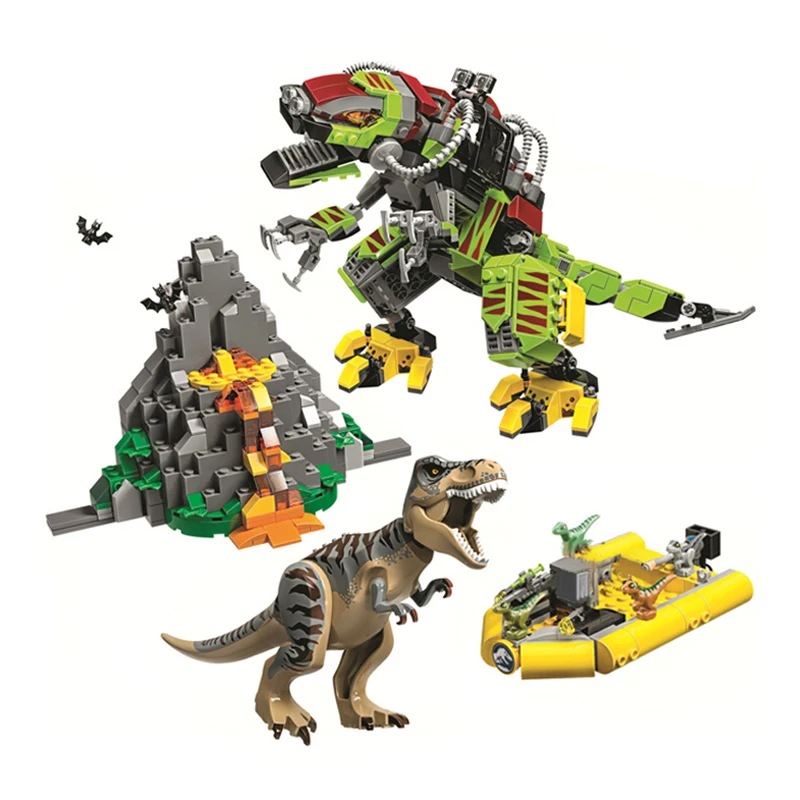 

Семейный мир Юрского периода, динозавр Рекс, тираннозавр против меча, строительные блоки динозавров, кирпичи, игрушки для комплектов, рождественский подарок 75938
