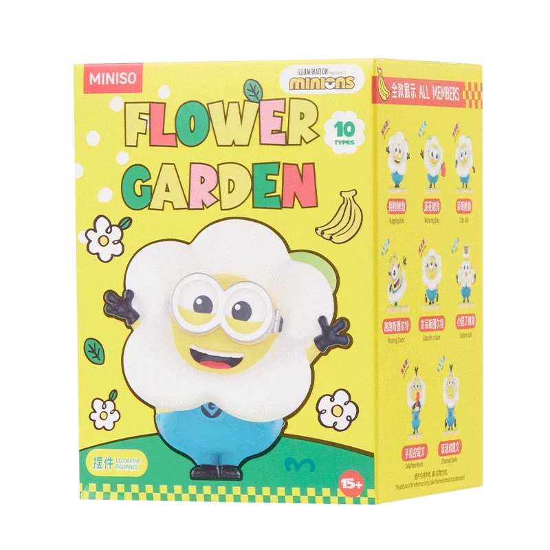 MINISO Миньоны Цветочная Серия Секретная Коробка Милые Украшения Для Спальни
