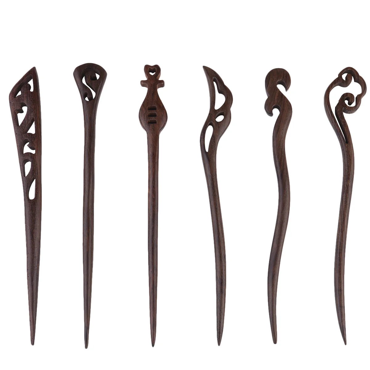 

Hair Wood Stick Chopsticks Chignon Vintage Women Pin Wooden Chinese Clip Chopstickhairpin Japanese Carved Forks Clips Sticks