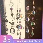 5D алмазная живопись, подвеска, Хрустальная дрель, колокольчик ветра, сделай сам, хрустальный светильник Ловец снов, подвеска, алмазная живопись, рукоделие сделай сам