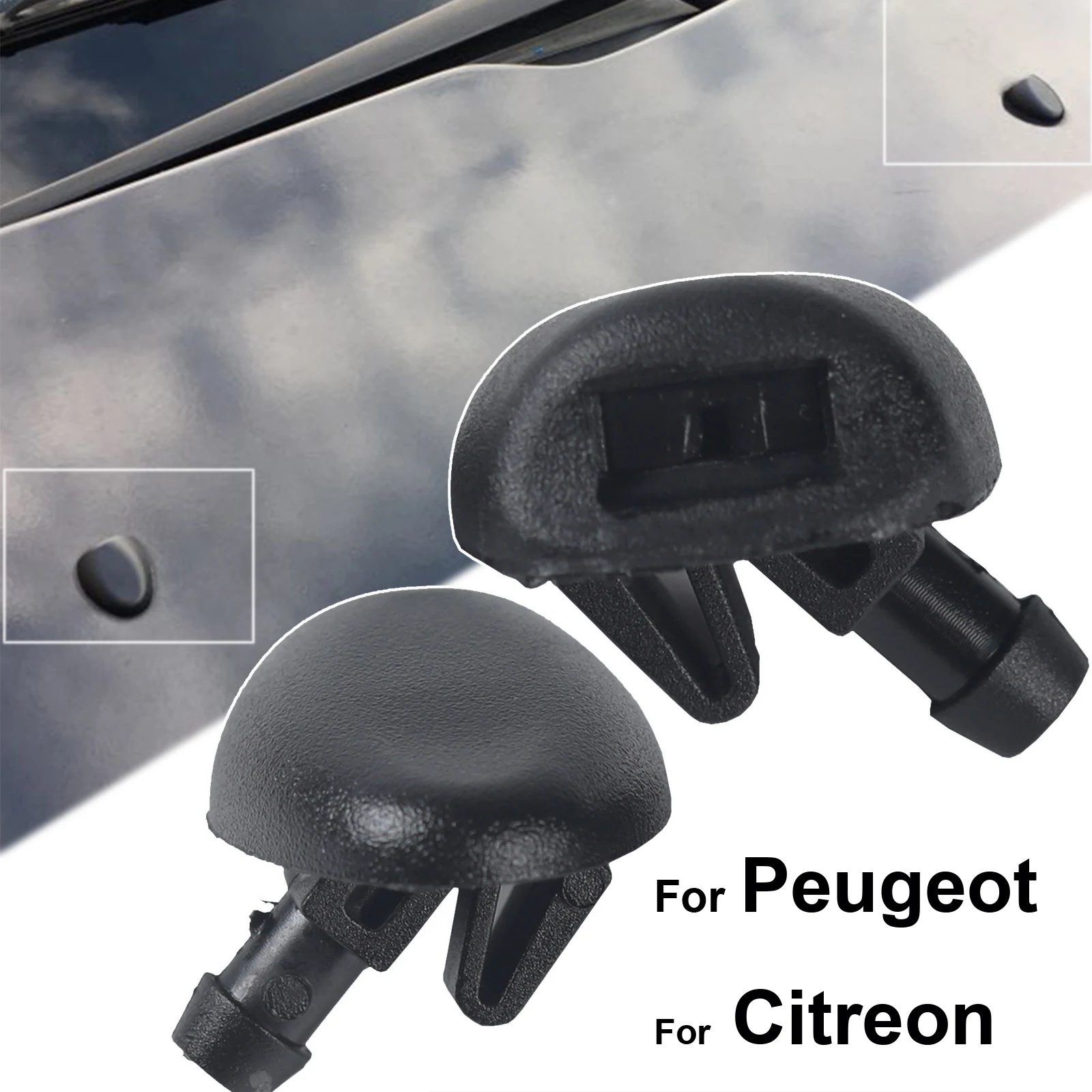 Xukey 2 шт./компл. насадка для омывателя переднего стекла Peugeot 407 206 1998 1999 2000 2001 2002 2003 2004