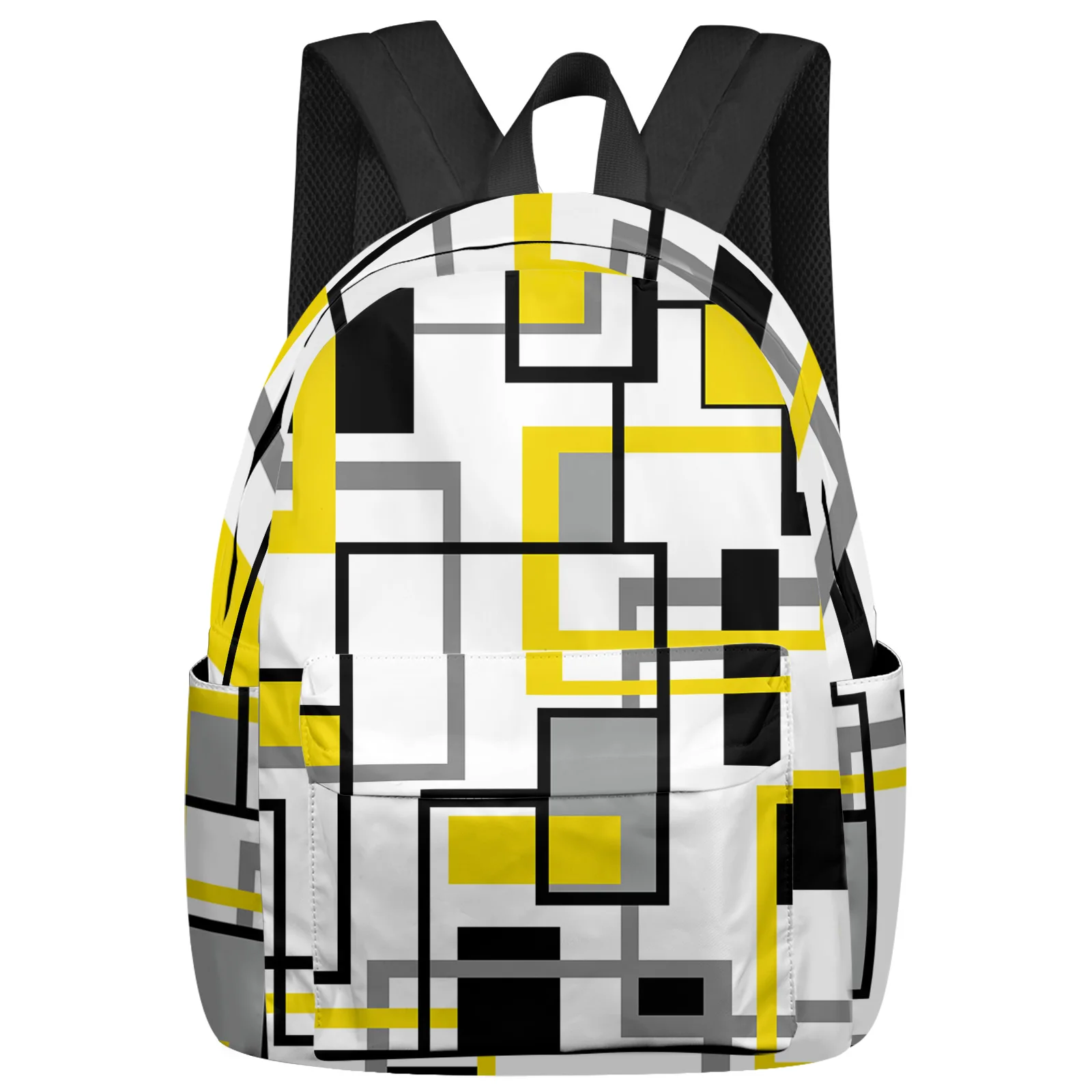 

Скандинавский Ретро средневековый геометрический абстрактный желтый рюкзак школьные ранцы на заказ рюкзак для ноутбука для мужчин и женщин дорожный рюкзак